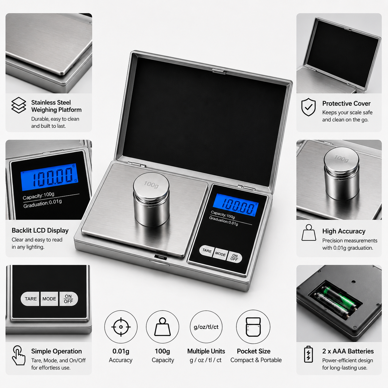 Digital Precision Jewelry Scale