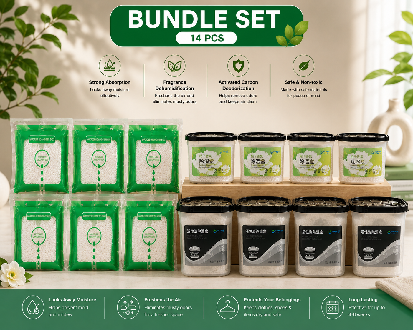 Premium Anti-Moisture & Dehumidifier Kit.