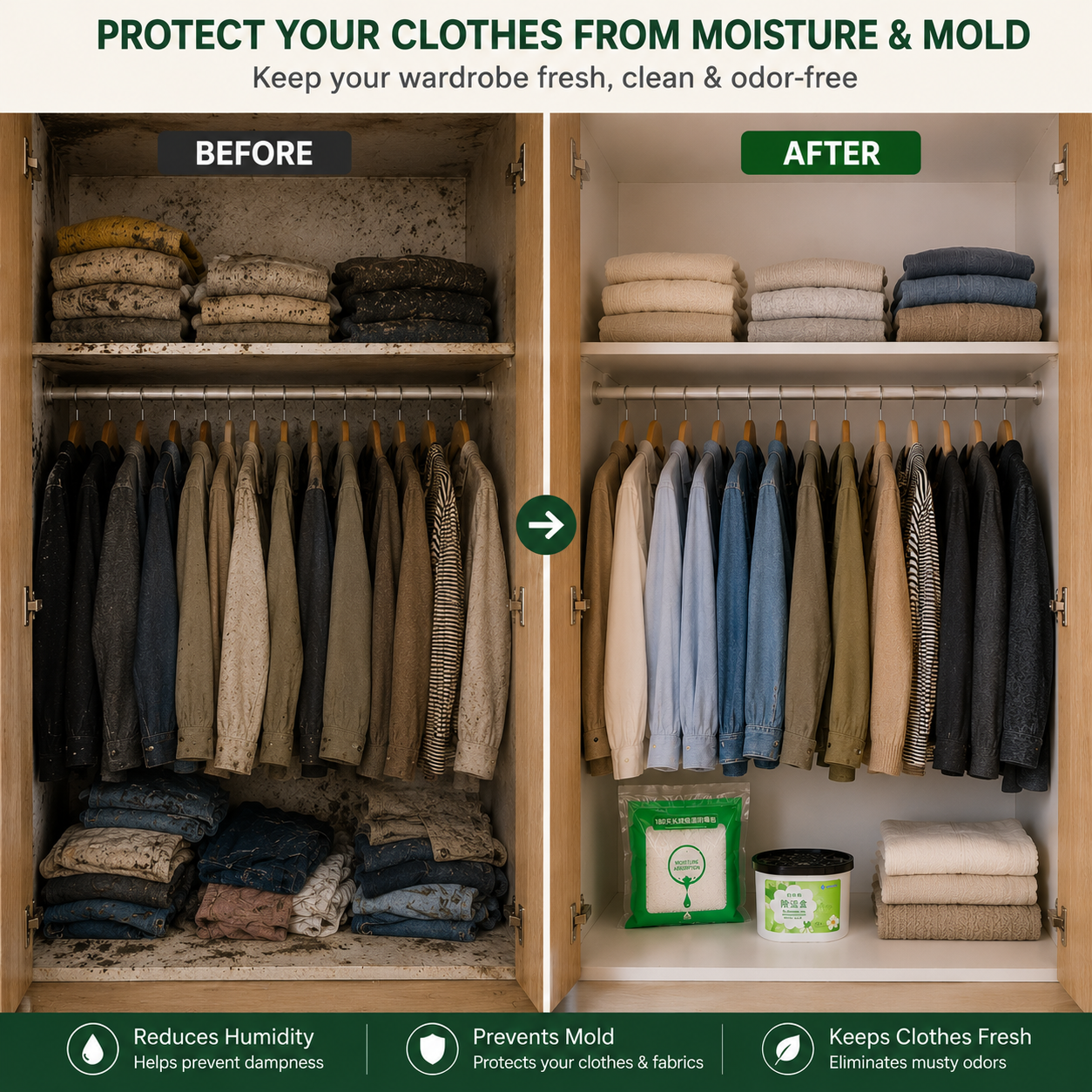Premium Anti-Moisture & Dehumidifier Kit.