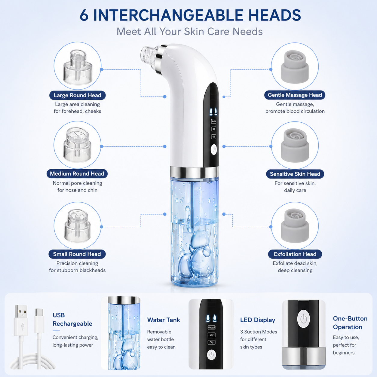 Electric Blackhead Remover & Pore Vacuum Cleaner