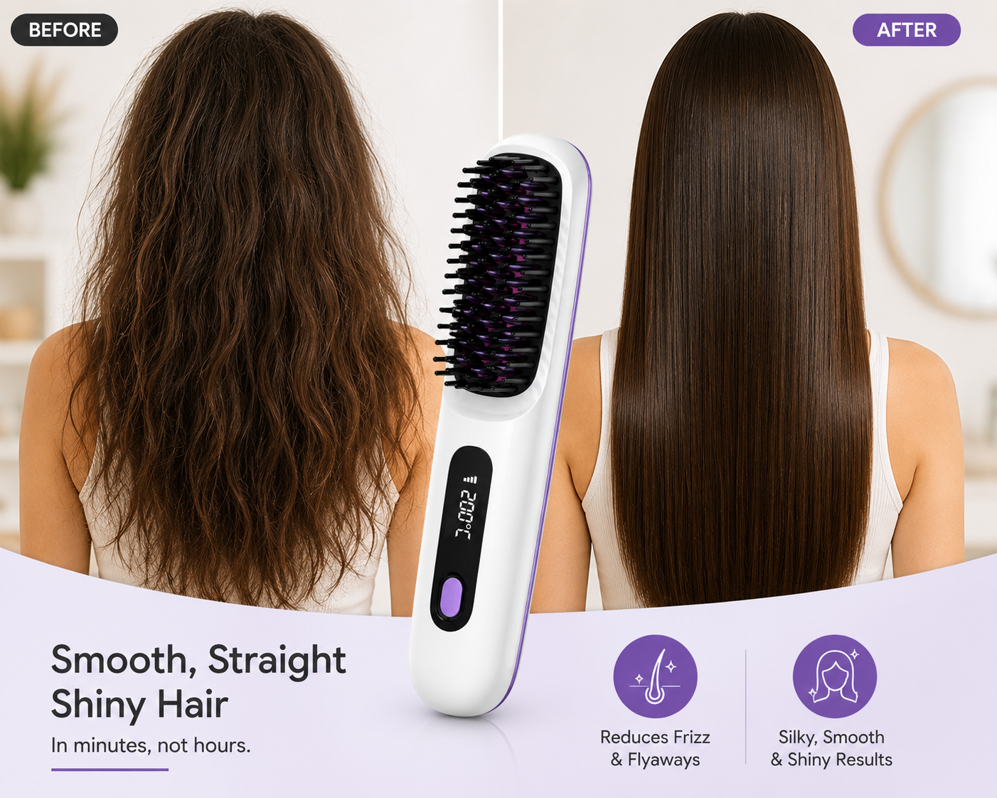 Hair Straightening Brush