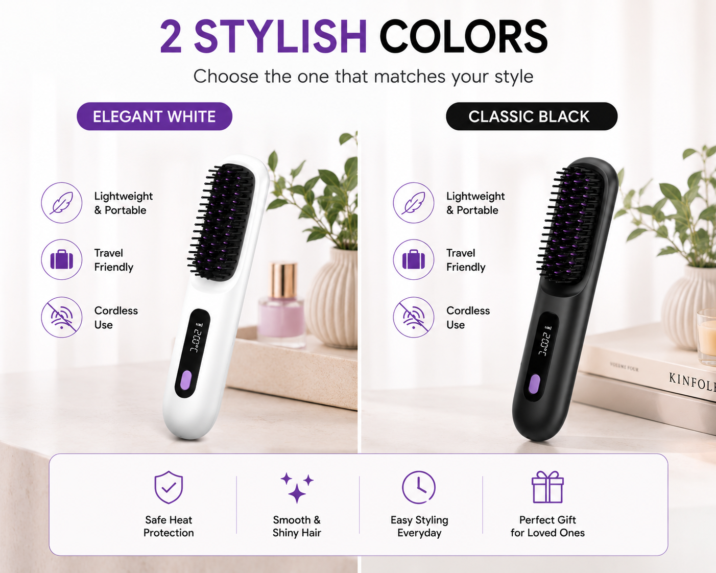 Hair Straightening Brush