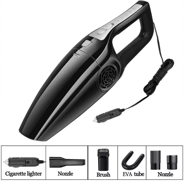 Portable Car Vacuum Cleaner 12V – High Power Handheld Cleaner