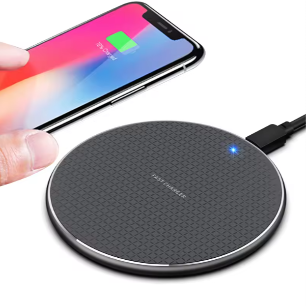 Fast Wireless Charger Pad – 15W Universal Charging Dock (Type-C)
